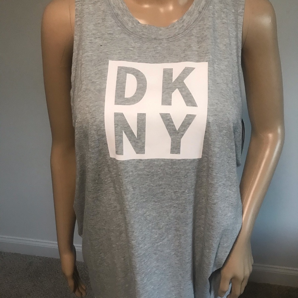 DKNY Sport Crewneck Logo Tank Top